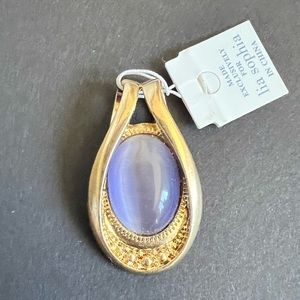 Lia Sophia pendant with purple stone